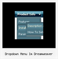 Dropdown Menu Im Dreamweaver Horizontales Menu Html Sample