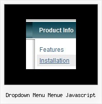 Dropdown Menu Menue Javascript Javascript Menu Beispiel