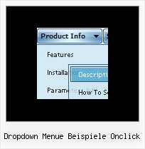 Dropdown Menue Beispiele Onclick Horizontalen Untermenue Css