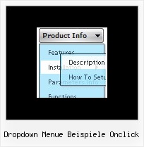 Dropdown Menue Beispiele Onclick Css Menu Vistastyle