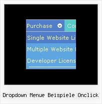 Dropdown Menue Beispiele Onclick Horizontales Menue Dhtml