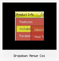 Dropdown Menue Css Firefox Schatten Menue
