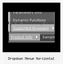Dropdown Menue Horizontal Menue Navigation Vorlage