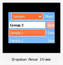 Dropdown Menue Iframe Transparente Menue