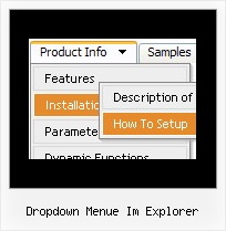 Dropdown Menue Im Explorer Horizontal Css Menue Submenue