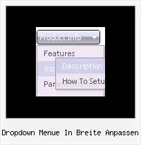 Dropdown Menue In Breite Anpassen Javascript Rollout Menue