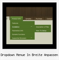 Dropdown Menue In Breite Anpassen Horizontales Javascript Menue