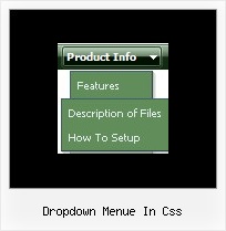 Dropdown Menue In Css Menue Senkrecht