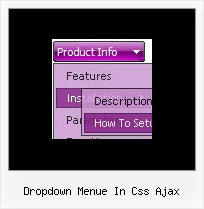 Dropdown Menue In Css Ajax Muster Html Menue