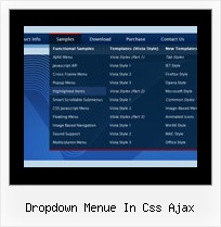 Dropdown Menue In Css Ajax Dhtml Sub Menu