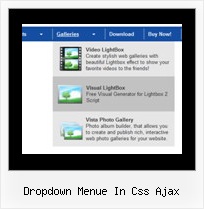 Dropdown Menue In Css Ajax Javascript Popup Menu Sample