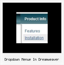 Dropdown Menue In Dreamweaver Javascript Menus Vorschau