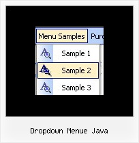 Dropdown Menue Java Mac Menue Vista