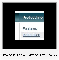 Dropdown Menue Javascript Css Horizontal Javascirpt Menu