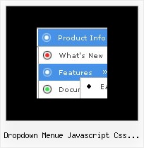 Dropdown Menue Javascript Css Horizontal Html Registerkarte Beispiel