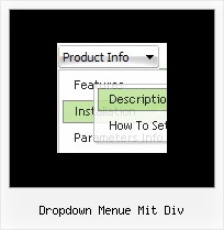 Dropdown Menue Mit Div Phpwcms Mouseover Menu