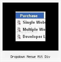 Dropdown Menue Mit Div Php Menuitems