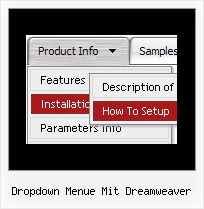 Dropdown Menue Mit Dreamweaver Menue Der Rechten Maustaste