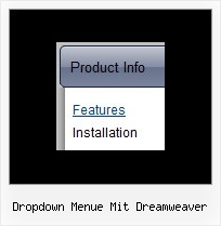 Dropdown Menue Mit Dreamweaver Css Javascript Menu Popup