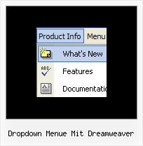 Dropdown Menue Mit Dreamweaver Css Listenvorlage