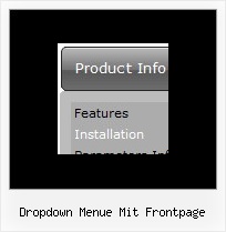 Dropdown Menue Mit Frontpage Javascript Menue Animation