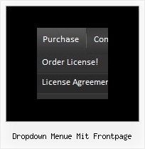 Dropdown Menue Mit Frontpage Horizontale Css Menu
