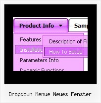 Dropdown Menue Neues Fenster Javascript Registerkarte Navigation