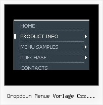 Dropdown Menue Vorlage Css Javascript Menuestil Fuer Windows
