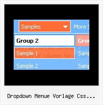 Dropdown Menue Vorlage Css Javascript Rollover Menue Java