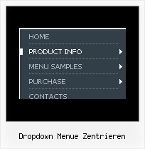 Dropdown Menue Zentrieren Javascript Mouseover Kontextmenue