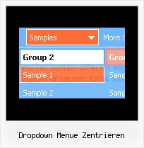 Dropdown Menue Zentrieren Html Javascript Menu