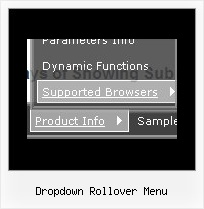 Dropdown Rollover Menu Javascript Liste Im Menue