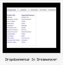 Dropdownmenue In Dreamweaver Horizontale Dropdown Menues