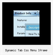 Dynamic Tab Css Menu Iframe Menu Vorlage