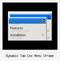 Dynamic Tab Css Menu Iframe Html Tree Menu