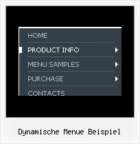 Dynamische Menue Beispiel Menue Taskbar