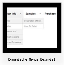 Dynamische Menue Beispiel Bewegliches Menue Javascript