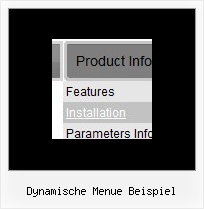 Dynamische Menue Beispiel Beispiele Frames Terr Menue