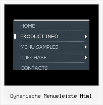 Dynamische Menueleiste Html Allinurl Menu Js