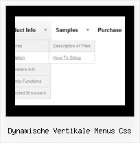 Dynamische Vertikale Menus Css Onmouseover Mehrfache Menues