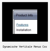 Dynamische Vertikale Menus Css Menues Fuer Dreamweaver