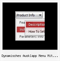 Dynamisches Ausklapp Menu Mit Jquery Css Listenmenue