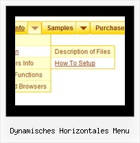 Dynamisches Horizontales Menu Css Tabs Menu Mouseover