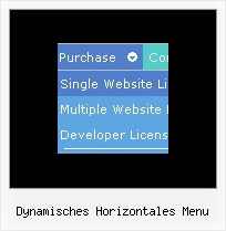 Dynamisches Horizontales Menu Vertikale Java Script Menues
