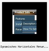 Dynamisches Horizontales Menue Mit Untermenue Dropdown Menue In Breite Anpassen