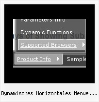 Dynamisches Horizontales Menue Mit Untermenue Javascript Menu Probe