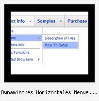 Dynamisches Horizontales Menue Mit Untermenue Vertikales Menue Dynamische Breite