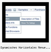 Dynamisches Horizontales Menue Mit Untermenue Menue Javaskript Oeffnen