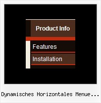 Dynamisches Horizontales Menue Mit Untermenue Div Tab Menue