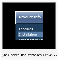 Dynamisches Horizontales Menue Mit Untermenue Untermenue Css